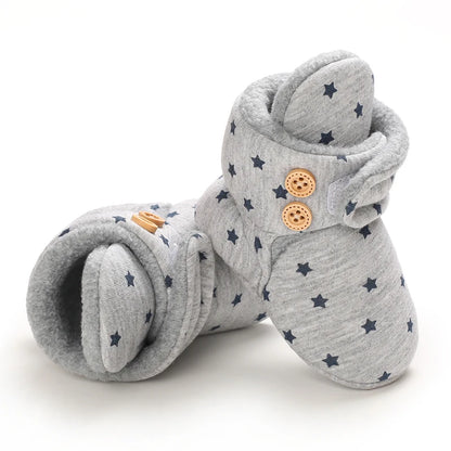 Baby Winter Shoes - Soft Knitted Walk Boots for Girls & Boys