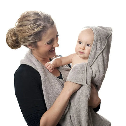 90CM*90CM Combed Cotton Baby Bath Towel, Hooded Absorbent Towel for Kids