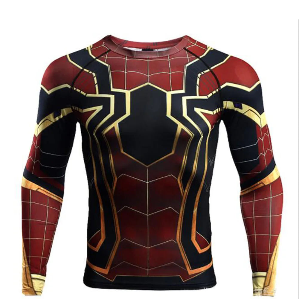 Superhero long sleeve compression T-shirt