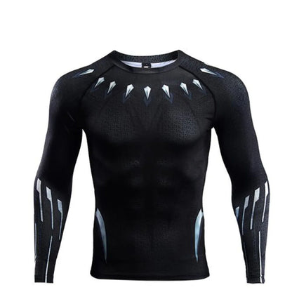 Superhero long sleeve compression T-shirt