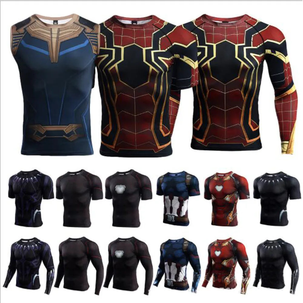 Superhero long sleeve compression T-shirt