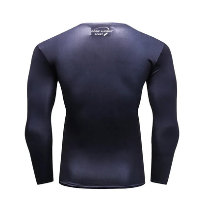 Punisher long sleeve compression gym T-shirt