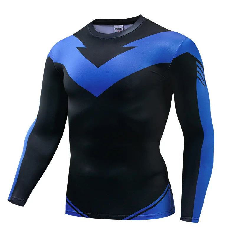 Nightwing long sleeve compression T-shirt