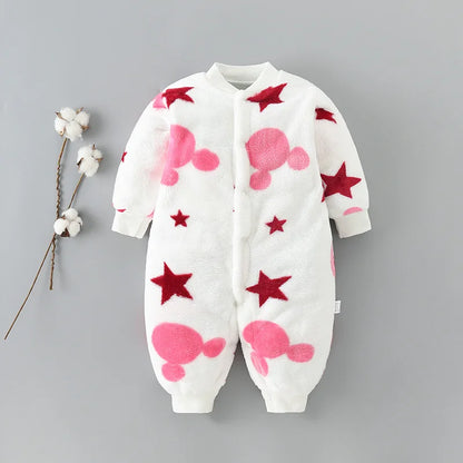 Baby Long Sleeve Romper - Warm Autumn & Winter Jumpsuit for Newborn Girls