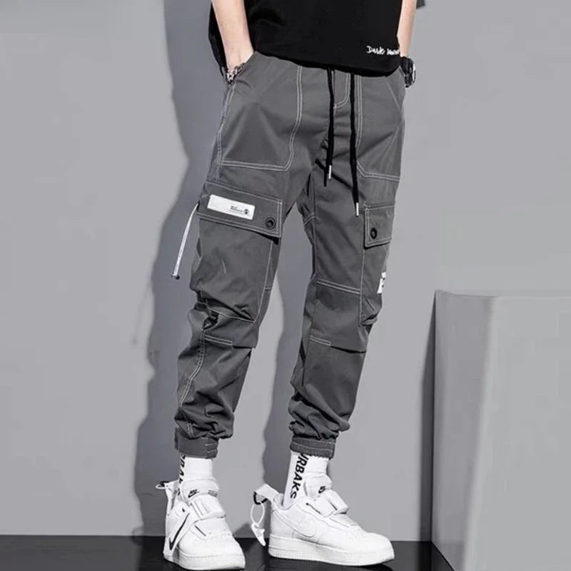 Breathable Cargo Pants for Men – Comfortable Pure Color Joggers, Fashion Sweatpants