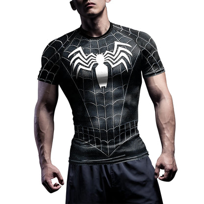 Superhero Compression T-Shirt – Performance Fit Long Sleeve Fitness Gym Top