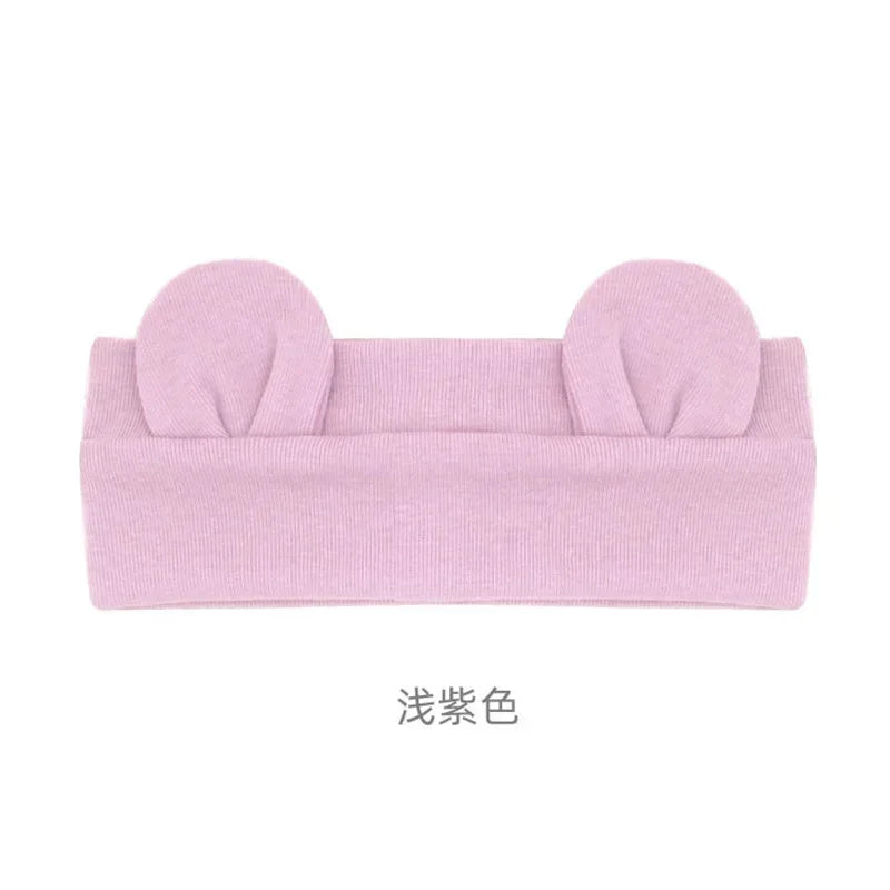 Fashion Bear Ear Hair Headbands - Cute Elastic Turban for Girls & Kids