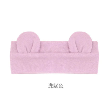 Fashion Bear Ear Hair Headbands - Cute Elastic Turban for Girls & Kids