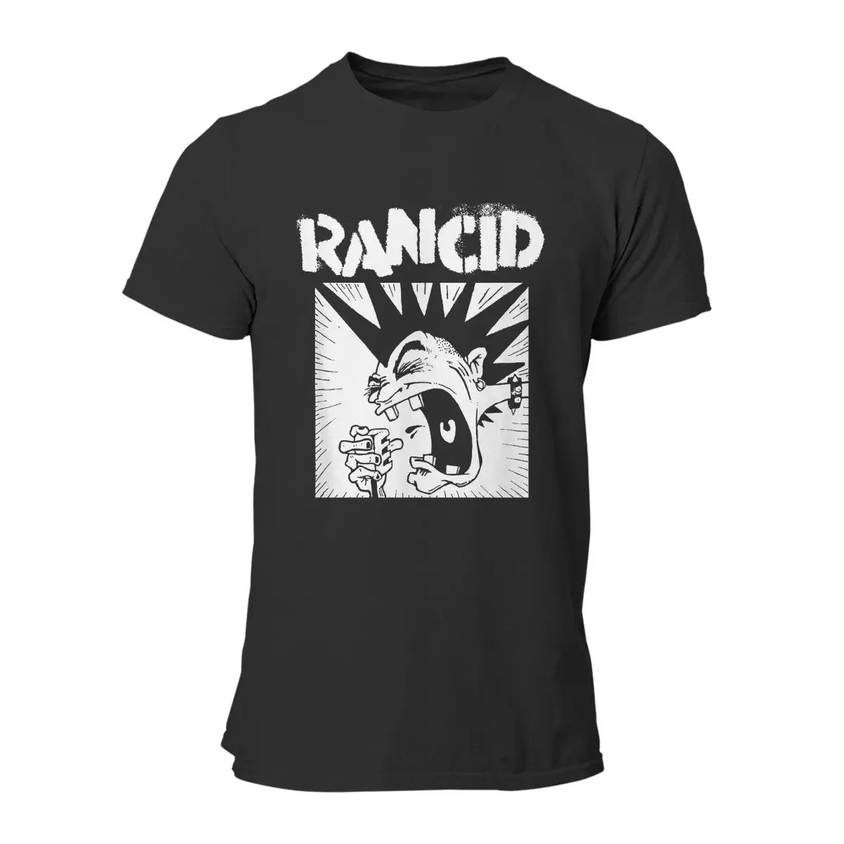 Rancid Microphone Guy Official T-Shirt, Men's Fashion Tee, Cotton Crew Neck