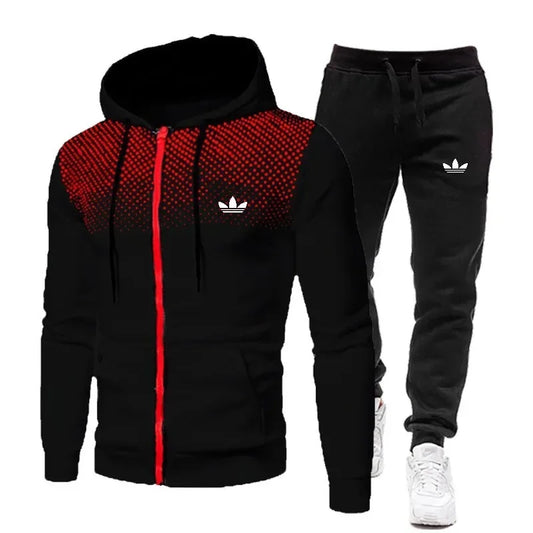 Korea Men Tracksuit Sports Set – Autumn Winter 2024 Casual Two-Piece Set