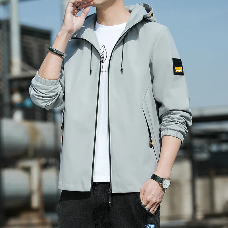 Men's Bomber Jacket – Casual Long Sleeve Winter Coats, Sportwear Outwear