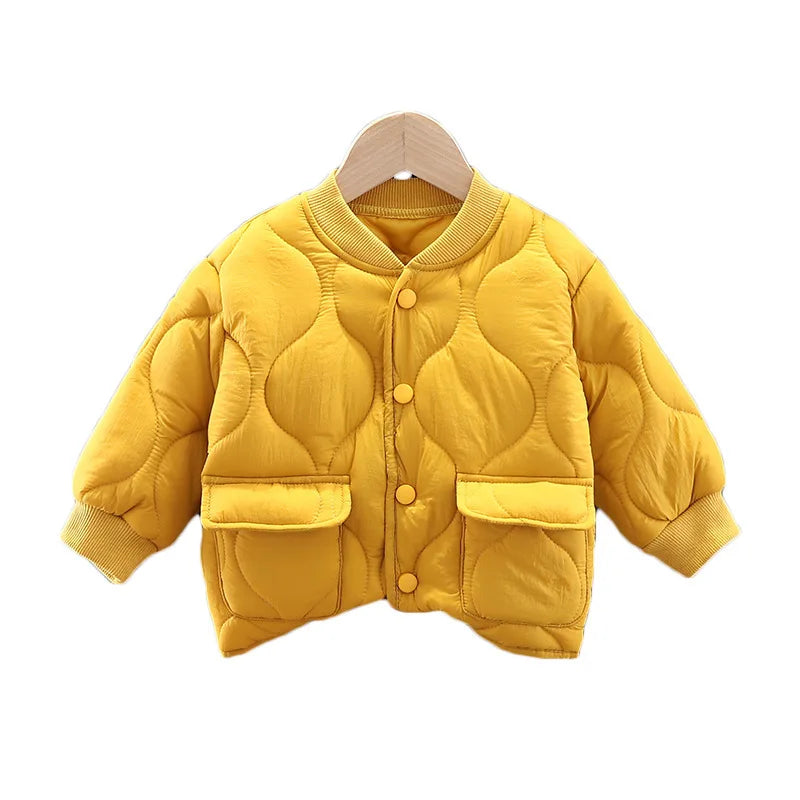 Winter Quilted Cotton Jacket - Warm Coat for Baby Boys (0-4 Years)