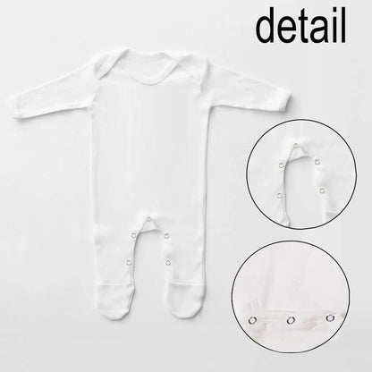 My 1st Christmas Santa Printed Baby Sleepsuit – Newborn Xmas Romper Long Sleeve Bodysuit