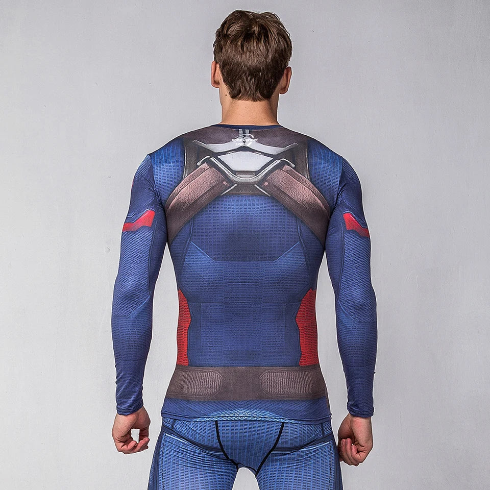 Superhero compression tracksuit