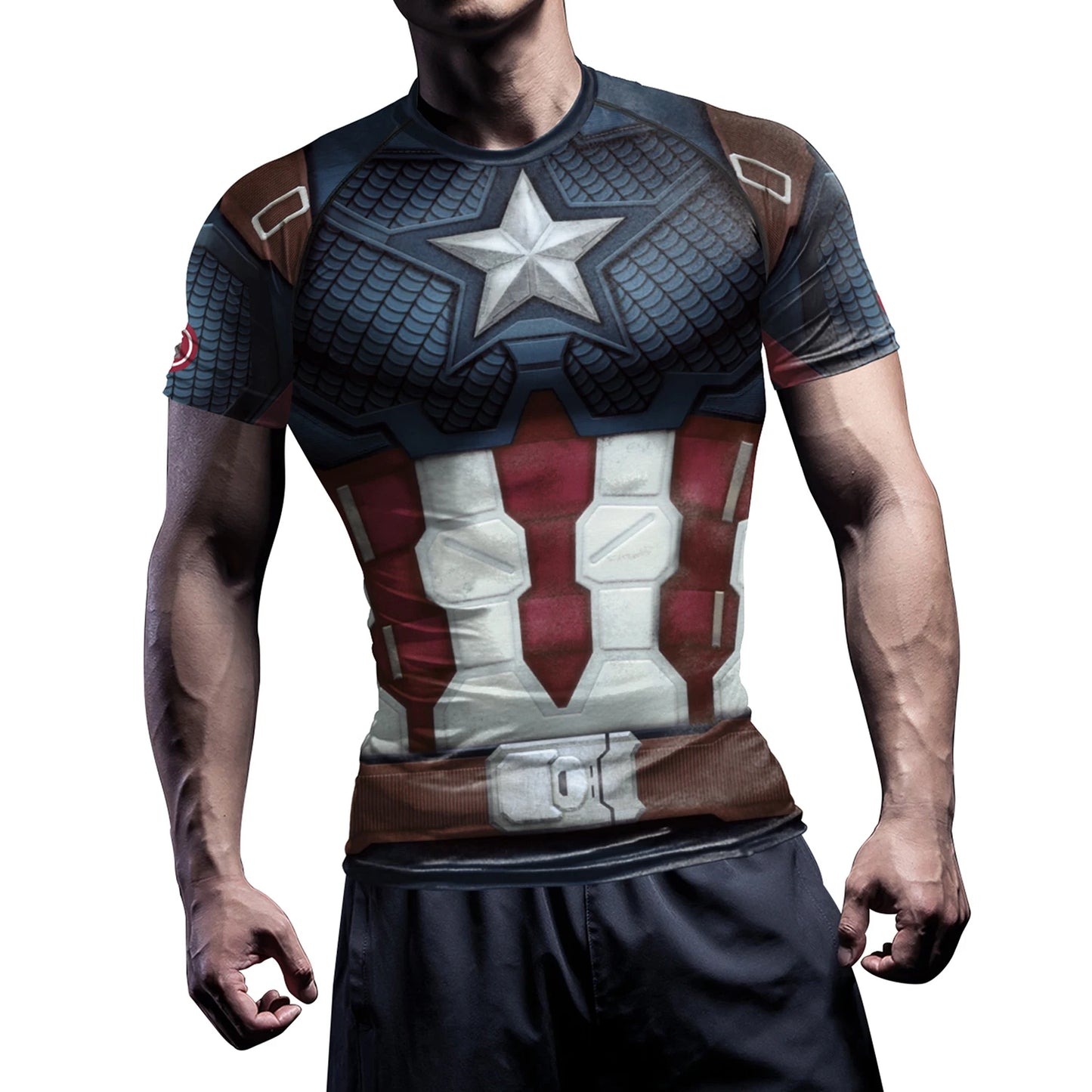 Superhero Compression T-Shirt – Performance Fit Long Sleeve Fitness Gym Top