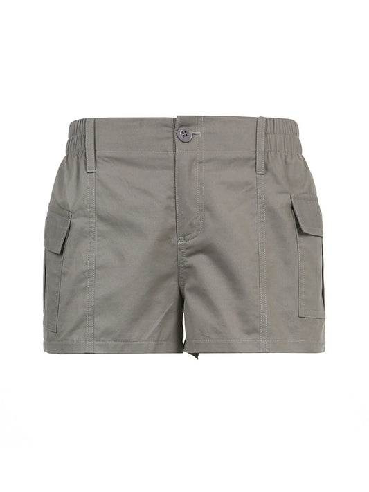 Women Cargo Shorts Summer Casual Chino Shorts Hiking Shorts Dressy Wide Leg Shorts with Pockets