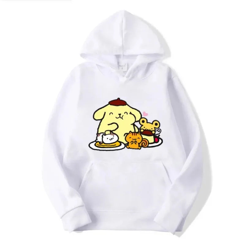 Pompom Purin Anime Hoodie for Men & Women, Spring Autumn Sweatshirt