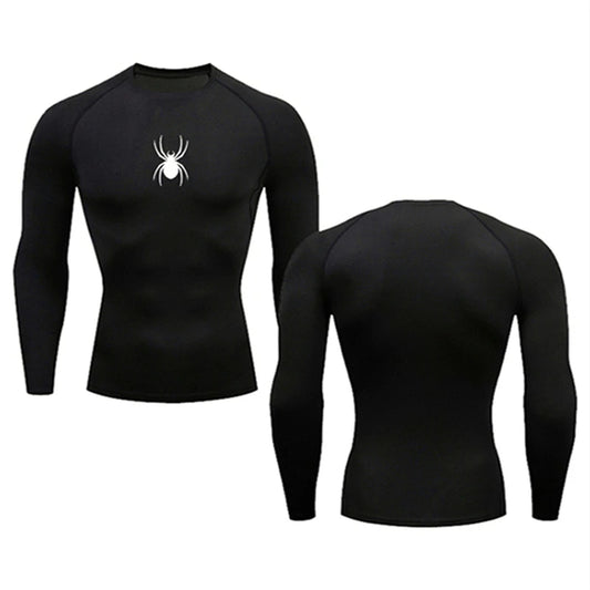 Spider print long sleeve T-shirt