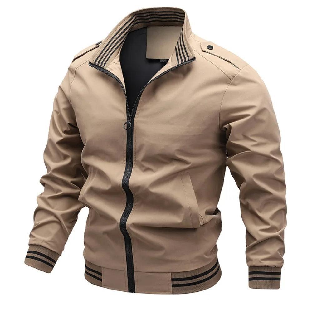 Men's Lightweight Bomber Jacket – Casual Spring Fall Windbreaker