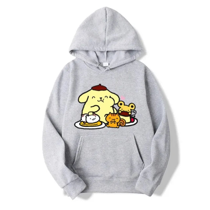 Pompom Purin Anime Hoodie for Men & Women, Spring Autumn Sweatshirt