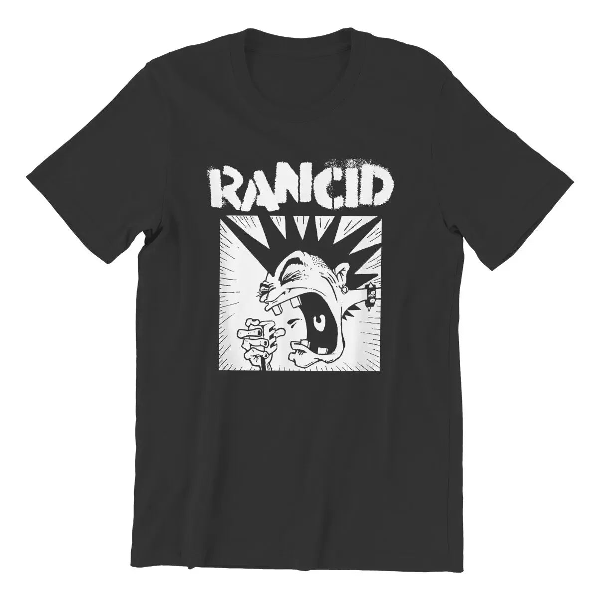 Rancid Microphone Guy Official T-Shirt, Men's Fashion Tee, Cotton Crew Neck