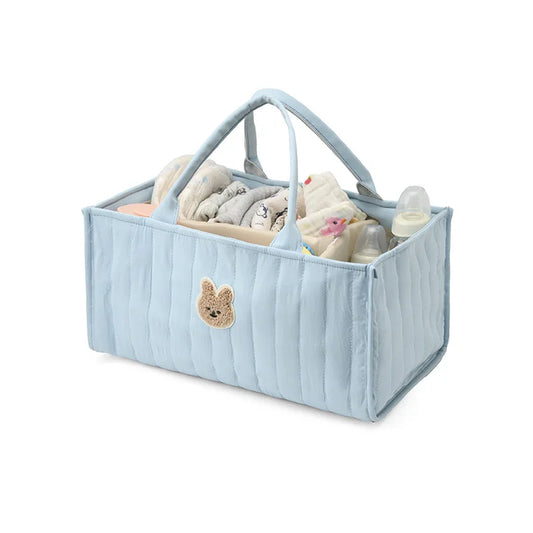 New Autumn Mummy Bag - Foldable Baby Diaper Storage Tote with Multiple Compartments