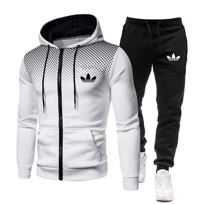 Korea Men Tracksuit Sports Set – Autumn Winter 2024 Casual Two-Piece Set