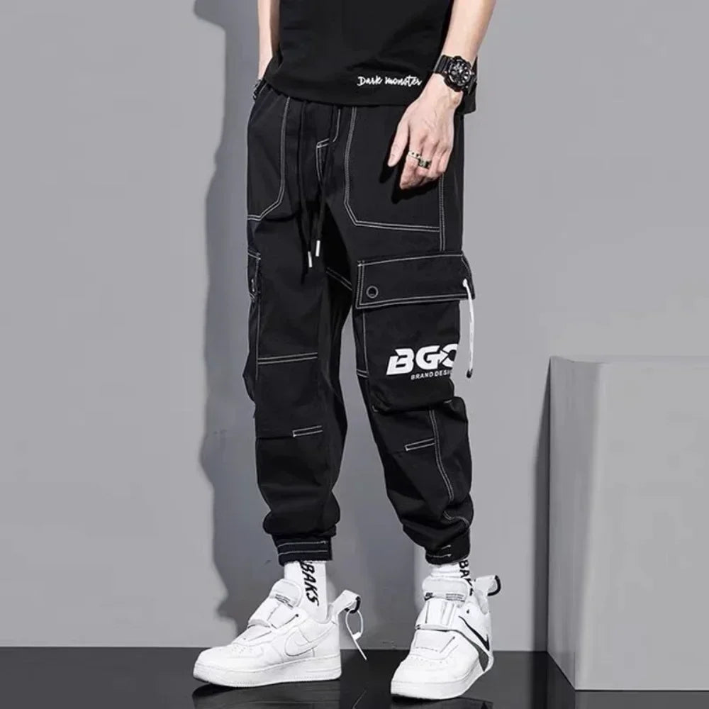 Breathable Cargo Pants for Men – Comfortable Pure Color Joggers, Fashion Sweatpants