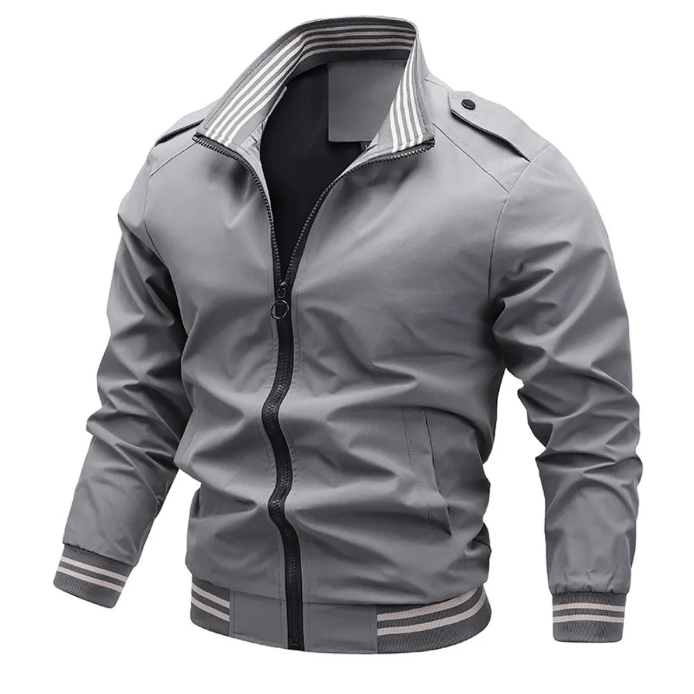 Men's Lightweight Bomber Jacket – Casual Spring Fall Windbreaker