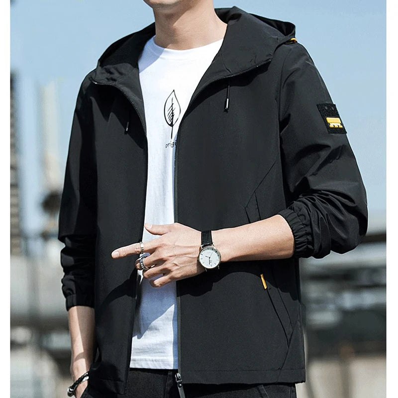 Men's Bomber Jacket – Casual Long Sleeve Winter Coats, Sportwear Outwear