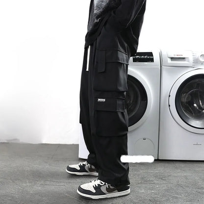 Autumn Winter Harajuku Slim Fit Trousers – Thick Straight Casual Cargo Pants