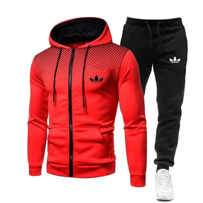 Korea Men Tracksuit Sports Set – Autumn Winter 2024 Casual Two-Piece Set