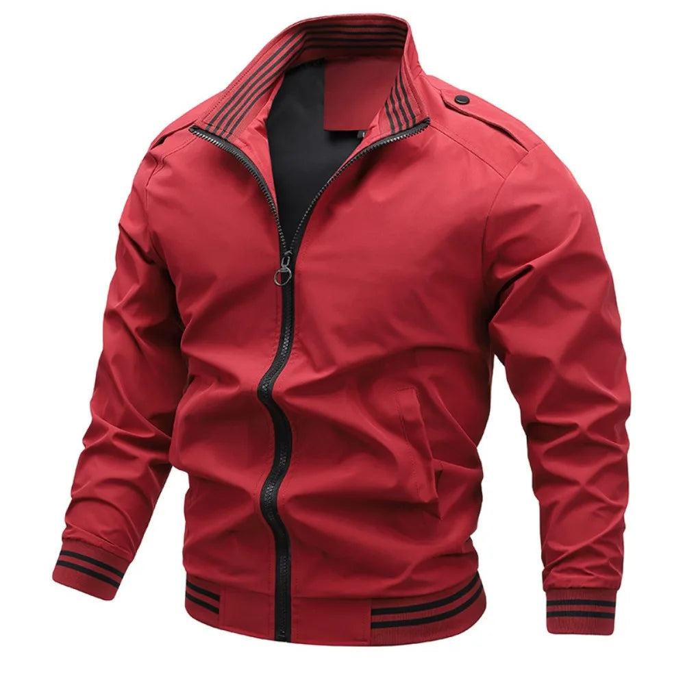 Men's Lightweight Bomber Jacket – Casual Spring Fall Windbreaker