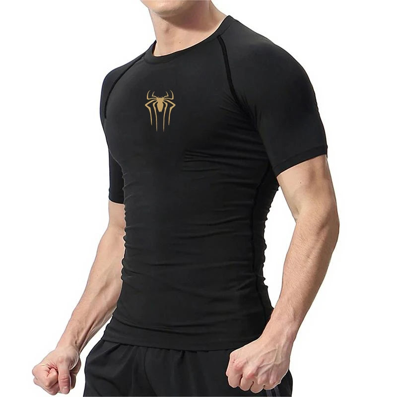 New Compression Shirt Men Fitness Gym Superhero Running Tee Quick Dry