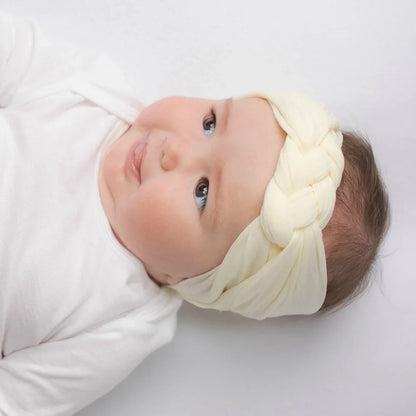 Baby Girls' Nylon Headbands - Elastic Turban Hairband for Toddlers & Infants