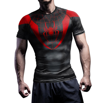 Superhero Compression T-Shirt – Performance Fit Long Sleeve Fitness Gym Top