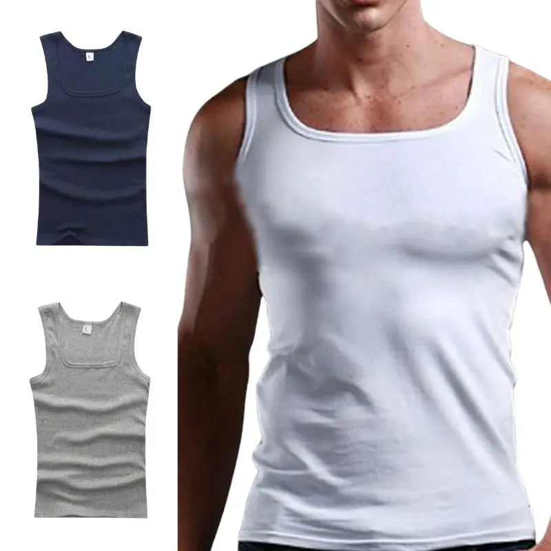 2024 Men’s Summer Quick-Dry Cotton Vest – Lightweight Sports & Casual Wear