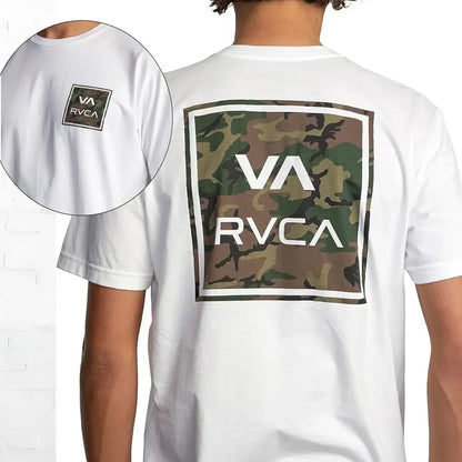 RVCA Men's Graphic Crew Neck Tee, Retro Street Fashion Short Sleeve Shirt