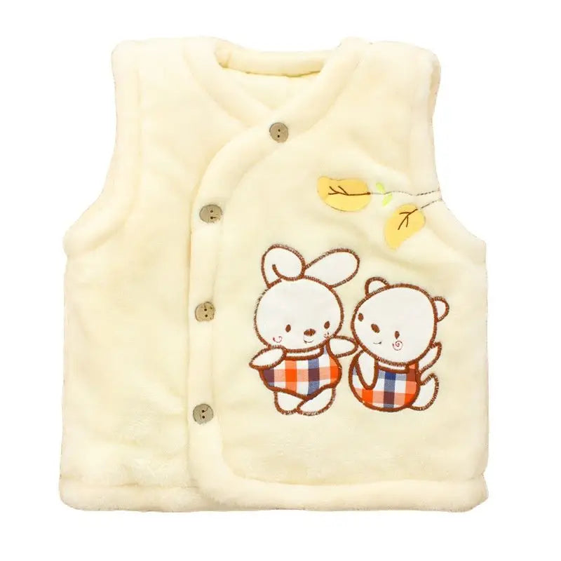 Baby Fur Vest - Soft Sleeveless Winter Waistcoat for 0-2Y Toddlers