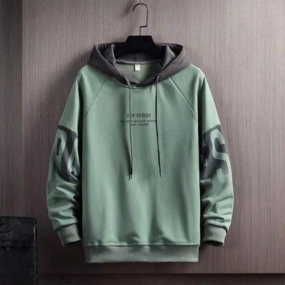 Breathable Winter Pullover Sweatshirt for Men, Plush Lined Hoodie