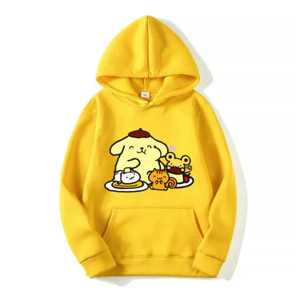 Pompom Purin Anime Hoodie for Men & Women, Spring Autumn Sweatshirt