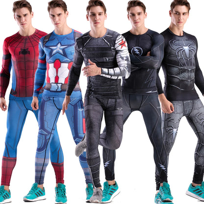 Superhero compression tracksuit