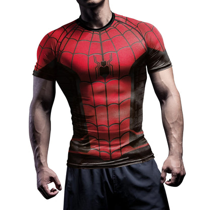 Superhero Compression T-Shirt – Performance Fit Long Sleeve Fitness Gym Top