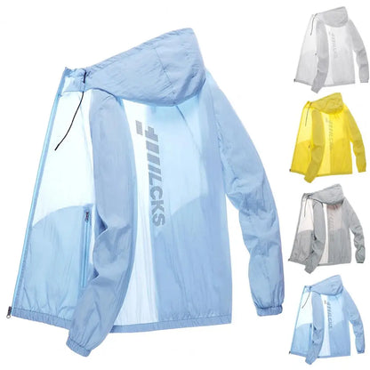 Fashion Casual Men’s Anti-Scratch Windbreaker Jacket – Ultra-Thin Sun Protection Coat with Pockets