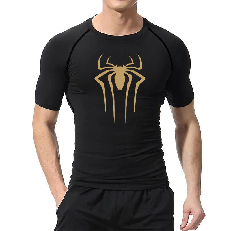 New Compression Shirt Men Fitness Gym Superhero Running Tee Quick Dry