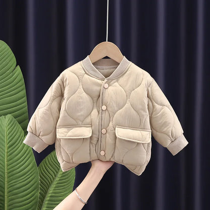 Winter Quilted Cotton Jacket - Warm Coat for Baby Boys (0-4 Years)