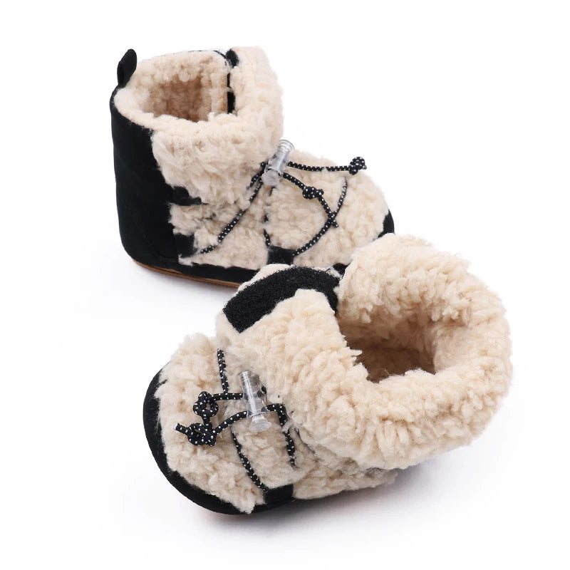 Baby Boys Girls Snow Boots Fleece Winter Ankle Boots Warm Baby Shoes