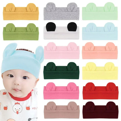 Fashion Bear Ear Hair Headbands - Cute Elastic Turban for Girls & Kids