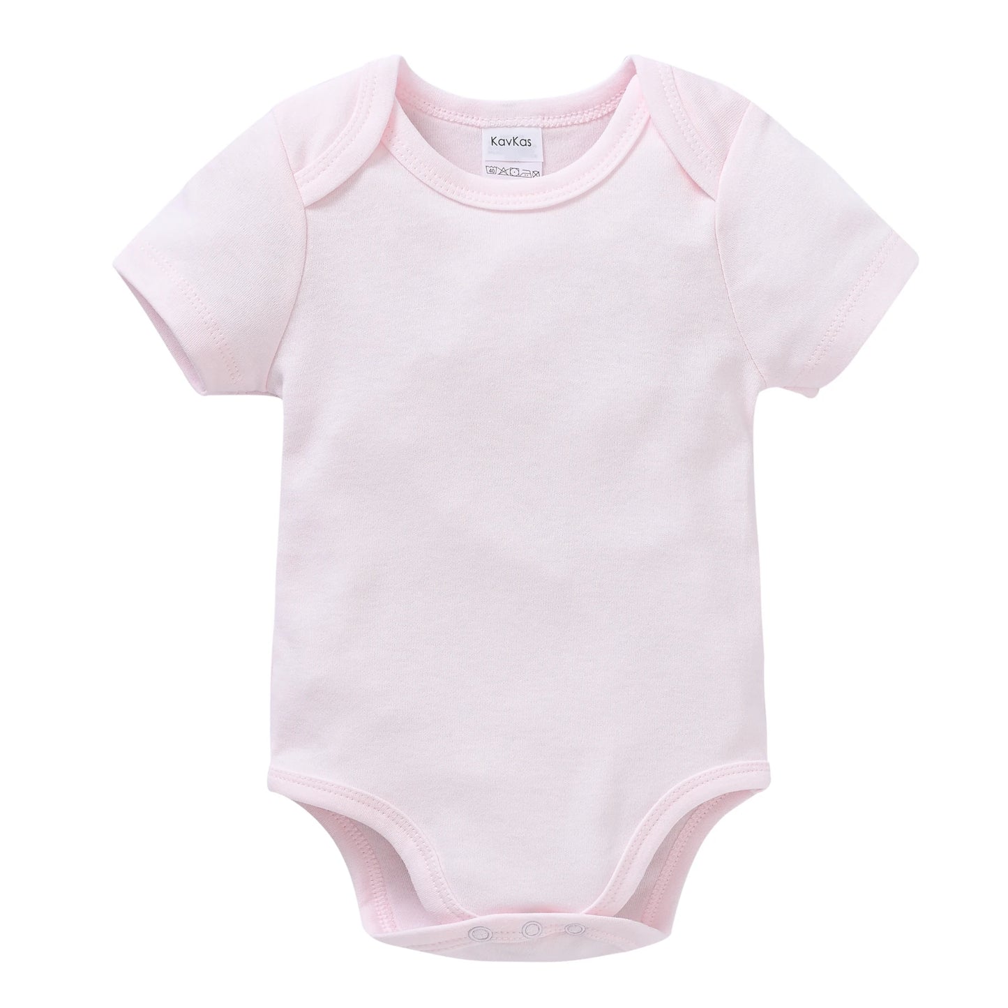 High-Quality Baby Rompers - Muslin Bodysuit for Boys & Girls (0-24M), Plain Pink